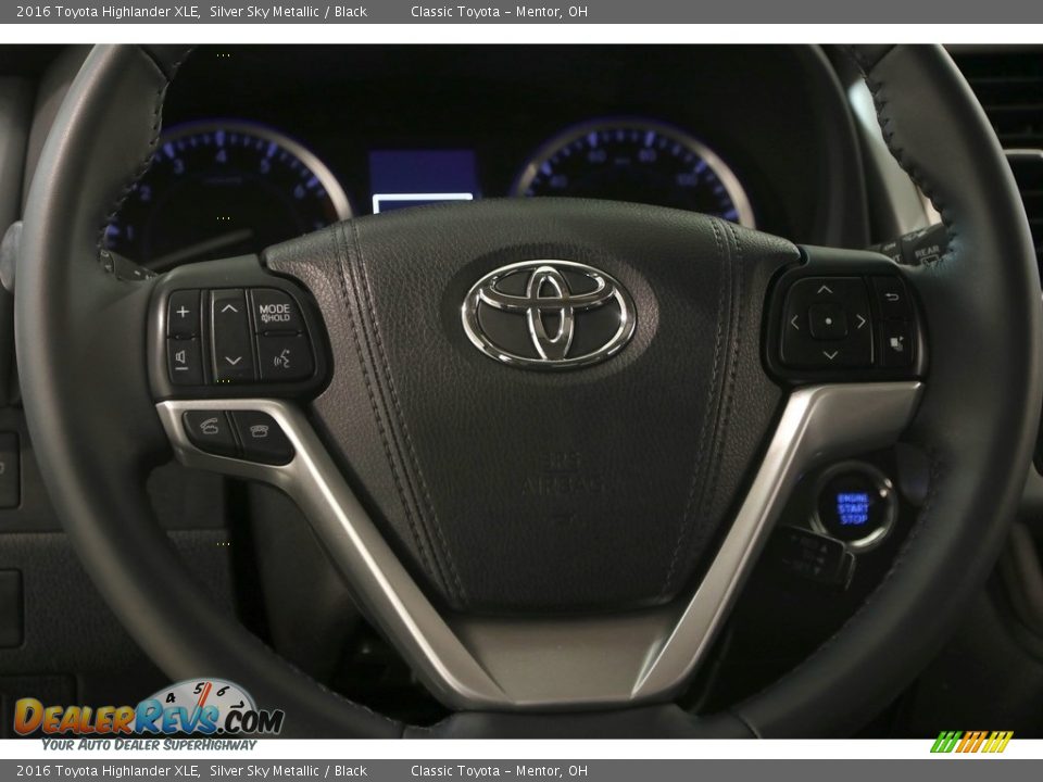 2016 Toyota Highlander XLE Silver Sky Metallic / Black Photo #9