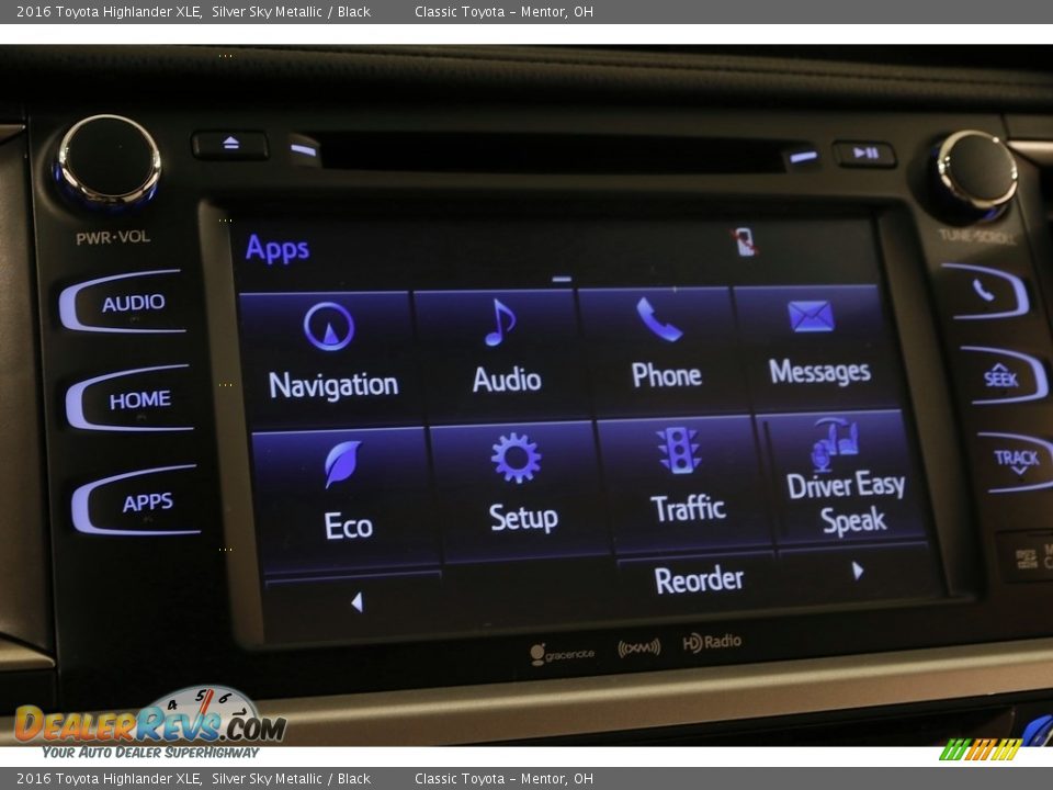 2016 Toyota Highlander XLE Silver Sky Metallic / Black Photo #17