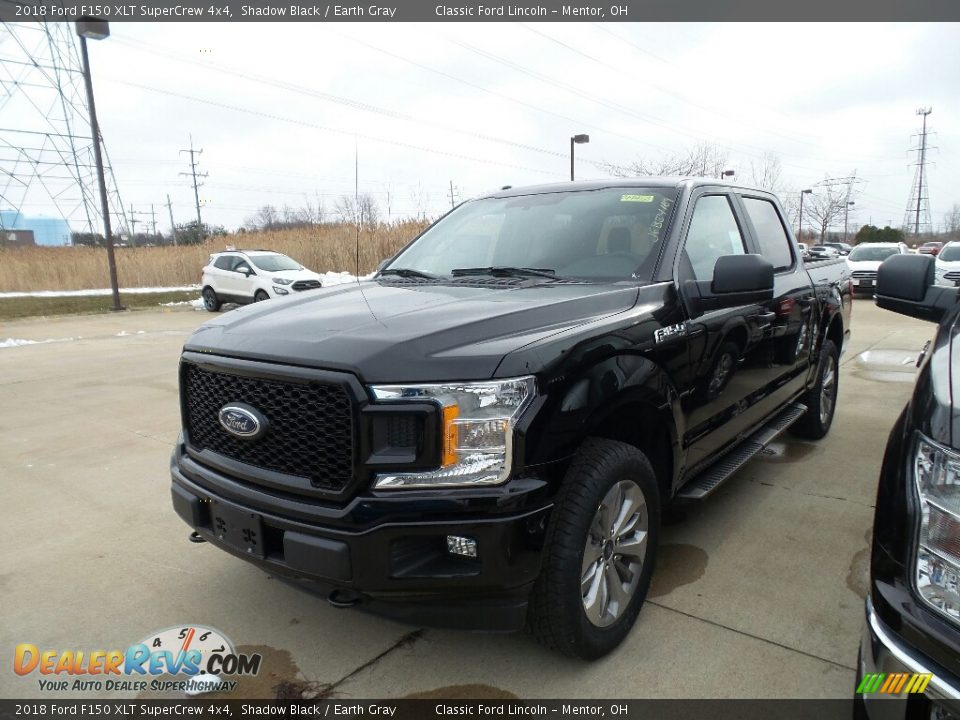 2018 Ford F150 XLT SuperCrew 4x4 Shadow Black / Earth Gray Photo #1