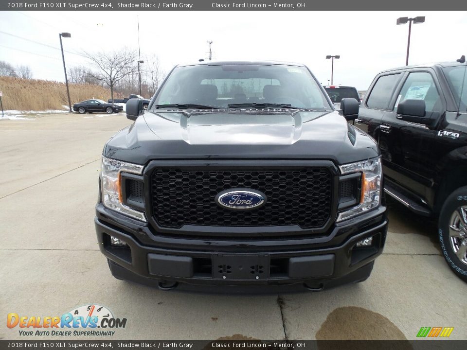 2018 Ford F150 XLT SuperCrew 4x4 Shadow Black / Earth Gray Photo #2
