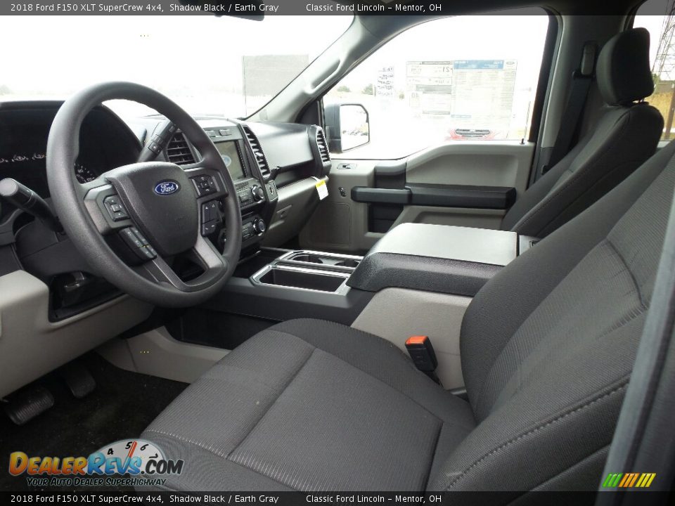 2018 Ford F150 XLT SuperCrew 4x4 Shadow Black / Earth Gray Photo #3