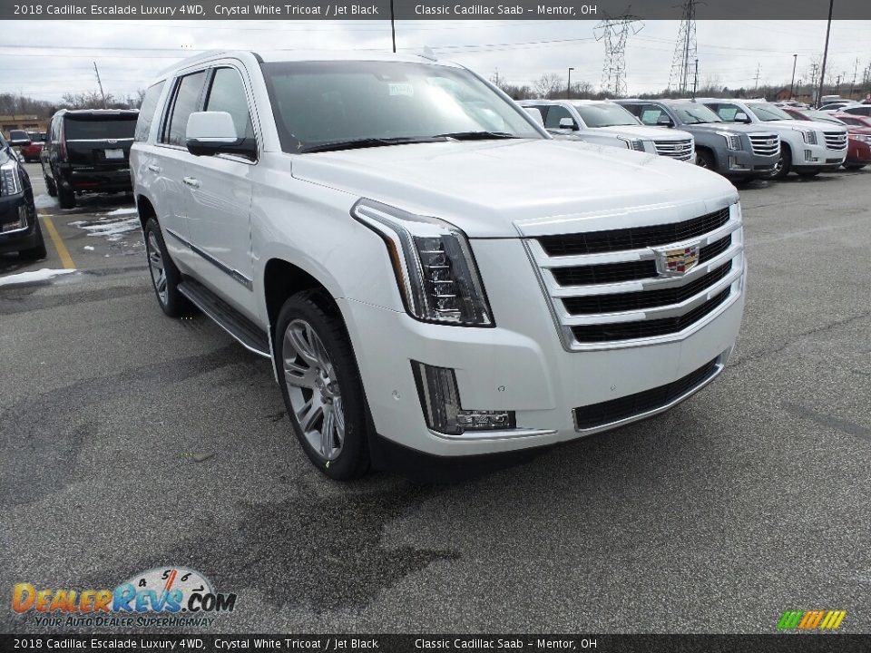 2018 Cadillac Escalade Luxury 4WD Crystal White Tricoat / Jet Black Photo #1