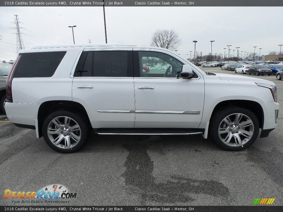 2018 Cadillac Escalade Luxury 4WD Crystal White Tricoat / Jet Black Photo #2
