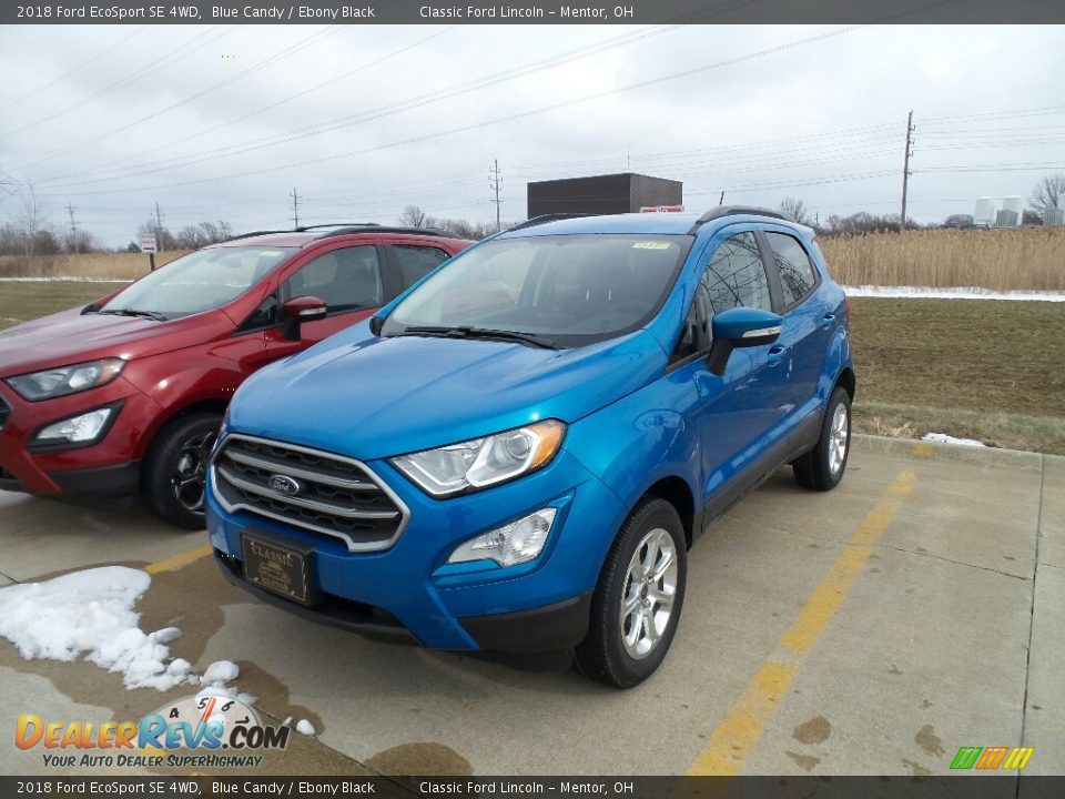 2018 Ford EcoSport SE 4WD Blue Candy / Ebony Black Photo #1