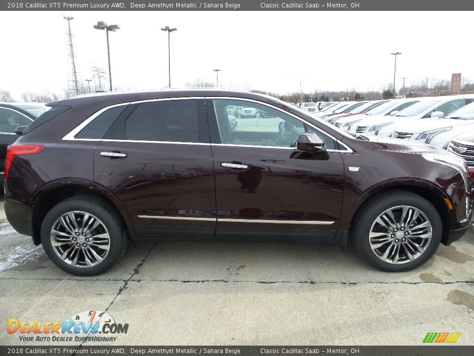 2018 Cadillac XT5 Premium Luxury AWD Deep Amethyst Metallic / Sahara Beige Photo #2