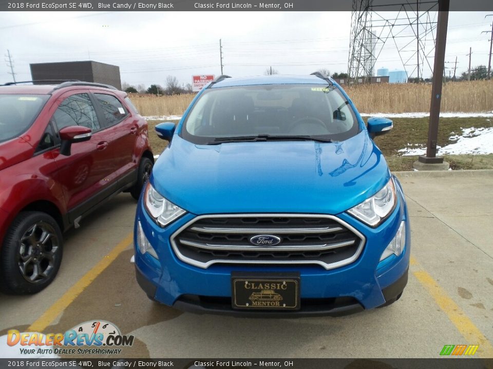 2018 Ford EcoSport SE 4WD Blue Candy / Ebony Black Photo #2