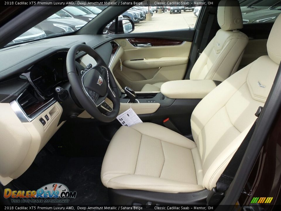 2018 Cadillac XT5 Premium Luxury AWD Deep Amethyst Metallic / Sahara Beige Photo #3