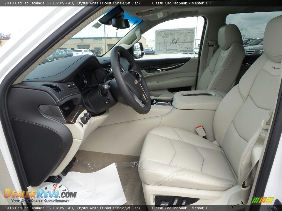 Shale/Jet Black Interior - 2018 Cadillac Escalade ESV Luxury 4WD Photo #3