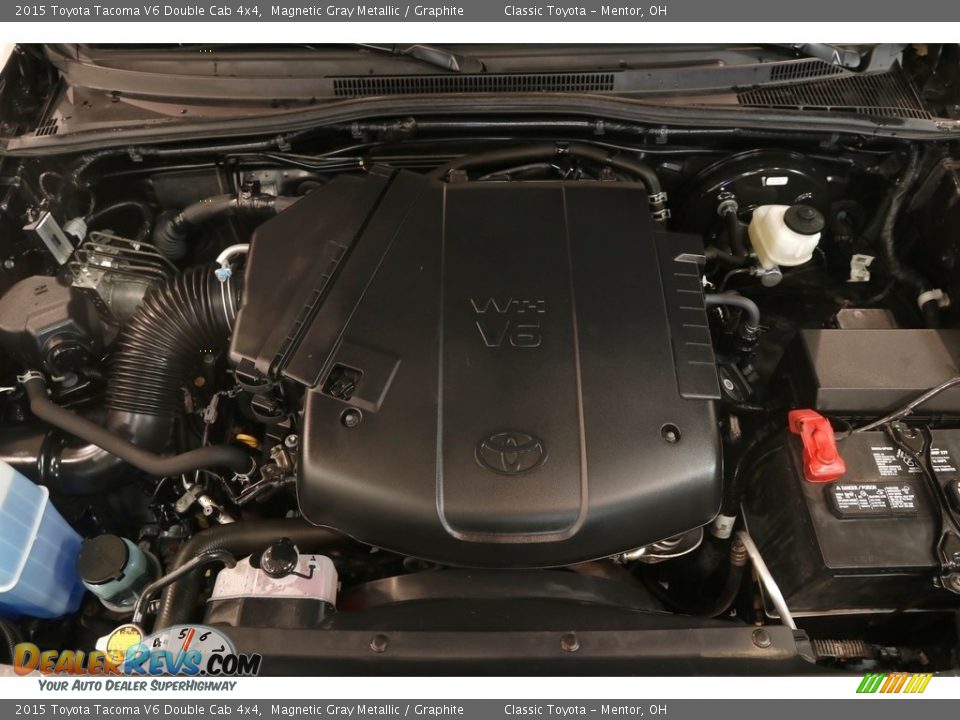 2015 Toyota Tacoma V6 Double Cab 4x4 Magnetic Gray Metallic / Graphite Photo #19