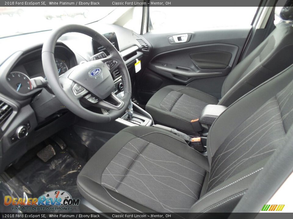 2018 Ford EcoSport SE White Platinum / Ebony Black Photo #3