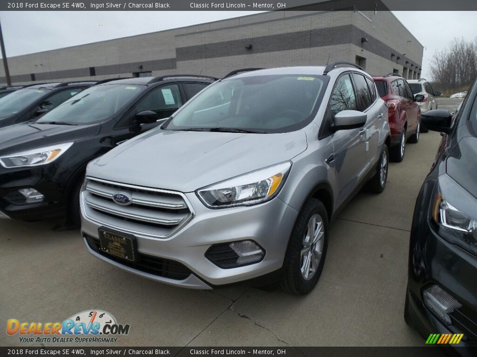 2018 Ford Escape SE 4WD Ingot Silver / Charcoal Black Photo #1