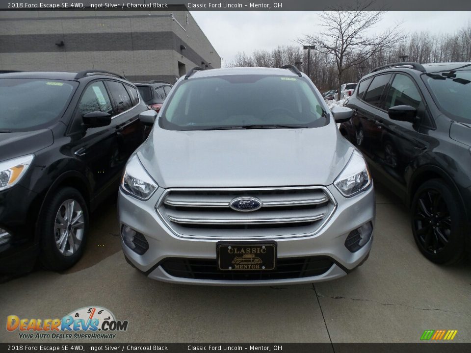 2018 Ford Escape SE 4WD Ingot Silver / Charcoal Black Photo #2