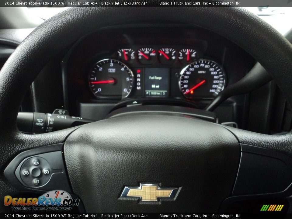 2014 Chevrolet Silverado 1500 WT Regular Cab 4x4 Black / Jet Black/Dark Ash Photo #11