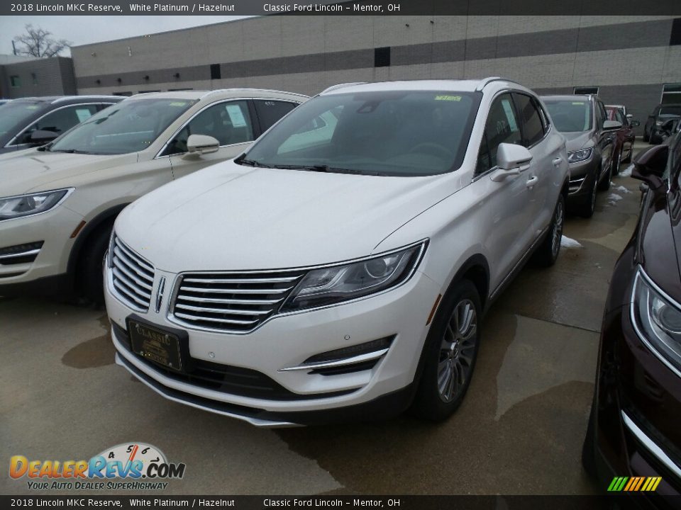2018 Lincoln MKC Reserve White Platinum / Hazelnut Photo #1