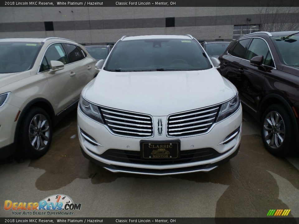 2018 Lincoln MKC Reserve White Platinum / Hazelnut Photo #2