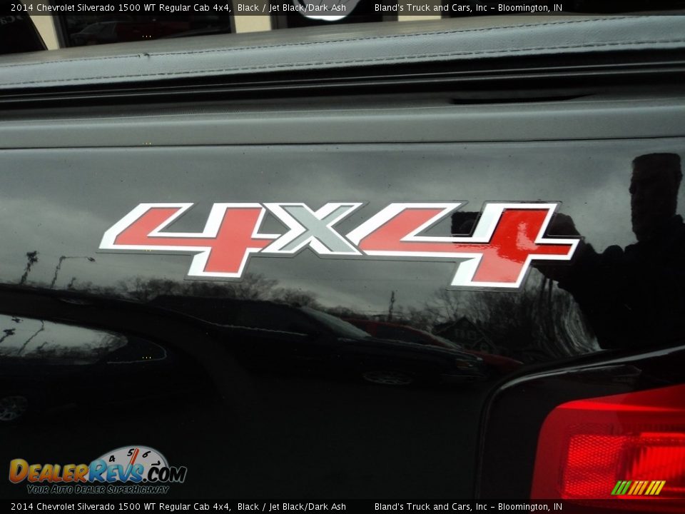 2014 Chevrolet Silverado 1500 WT Regular Cab 4x4 Black / Jet Black/Dark Ash Photo #26