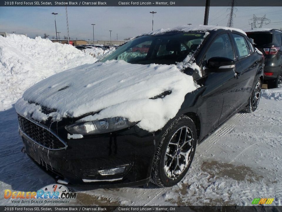 2018 Ford Focus SEL Sedan Shadow Black / Charcoal Black Photo #1