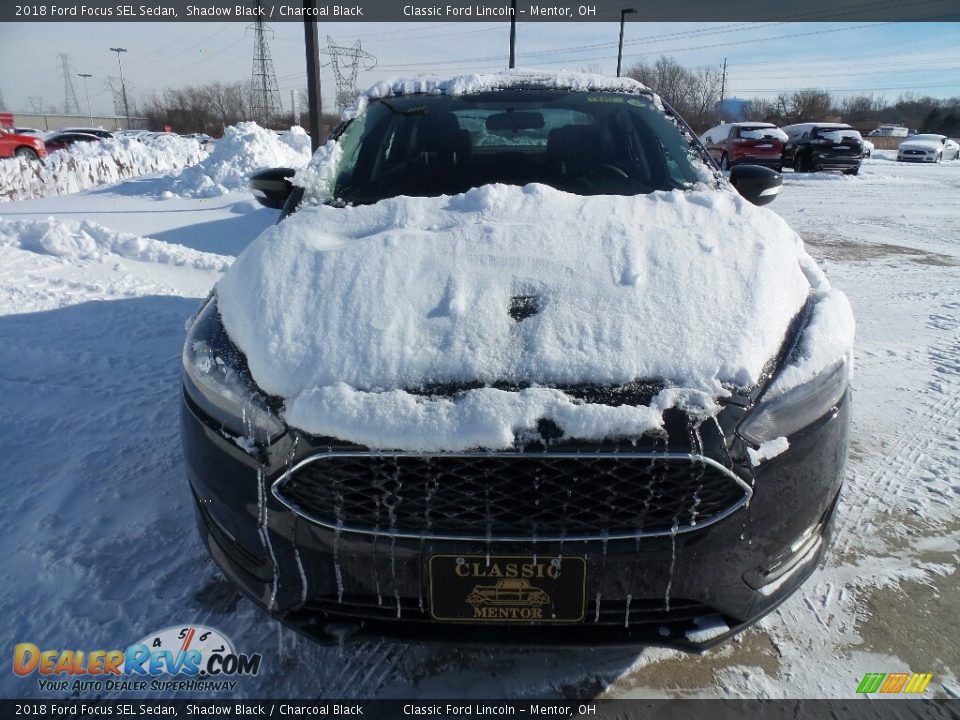 2018 Ford Focus SEL Sedan Shadow Black / Charcoal Black Photo #2