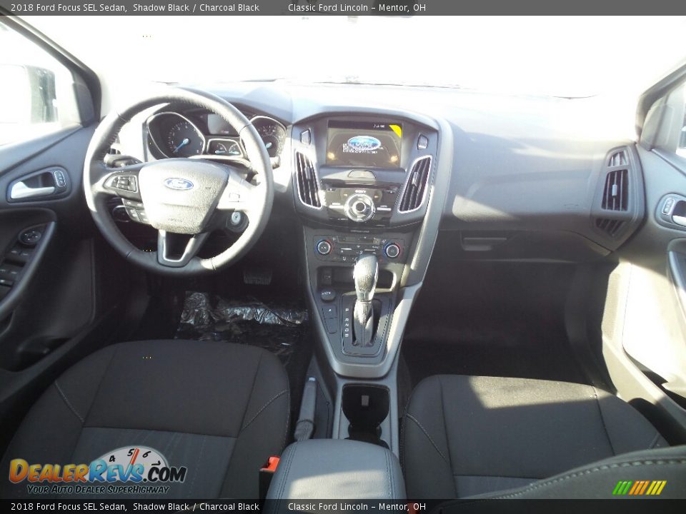 2018 Ford Focus SEL Sedan Shadow Black / Charcoal Black Photo #7