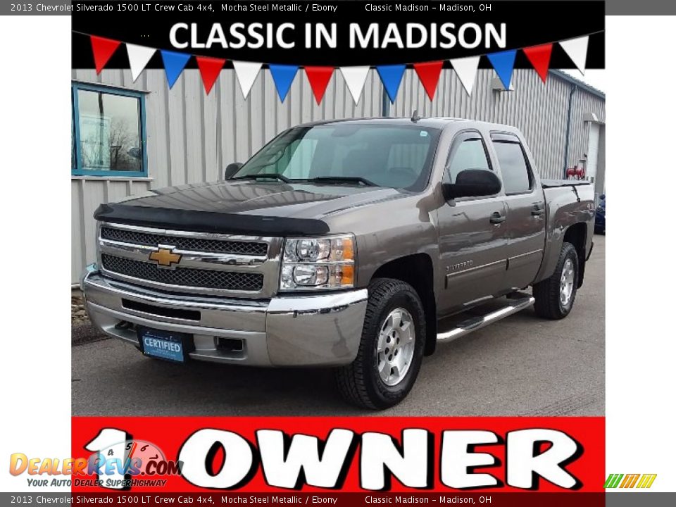 2013 Chevrolet Silverado 1500 LT Crew Cab 4x4 Mocha Steel Metallic / Ebony Photo #1