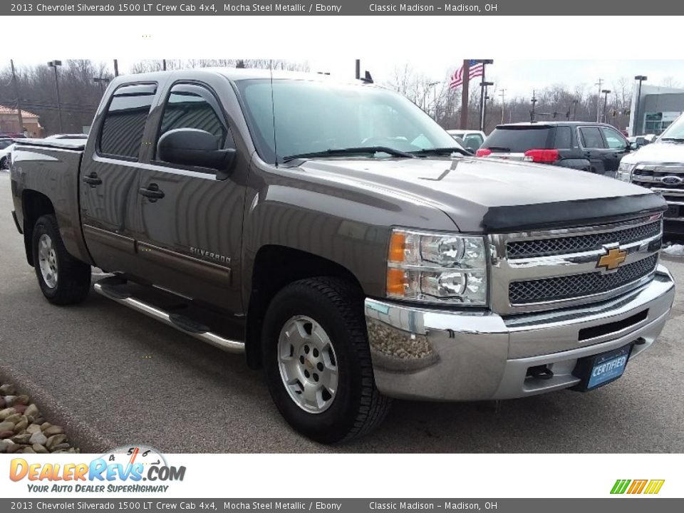 2013 Chevrolet Silverado 1500 LT Crew Cab 4x4 Mocha Steel Metallic / Ebony Photo #3