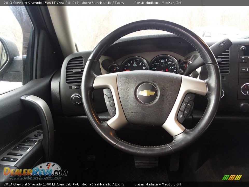 2013 Chevrolet Silverado 1500 LT Crew Cab 4x4 Mocha Steel Metallic / Ebony Photo #11