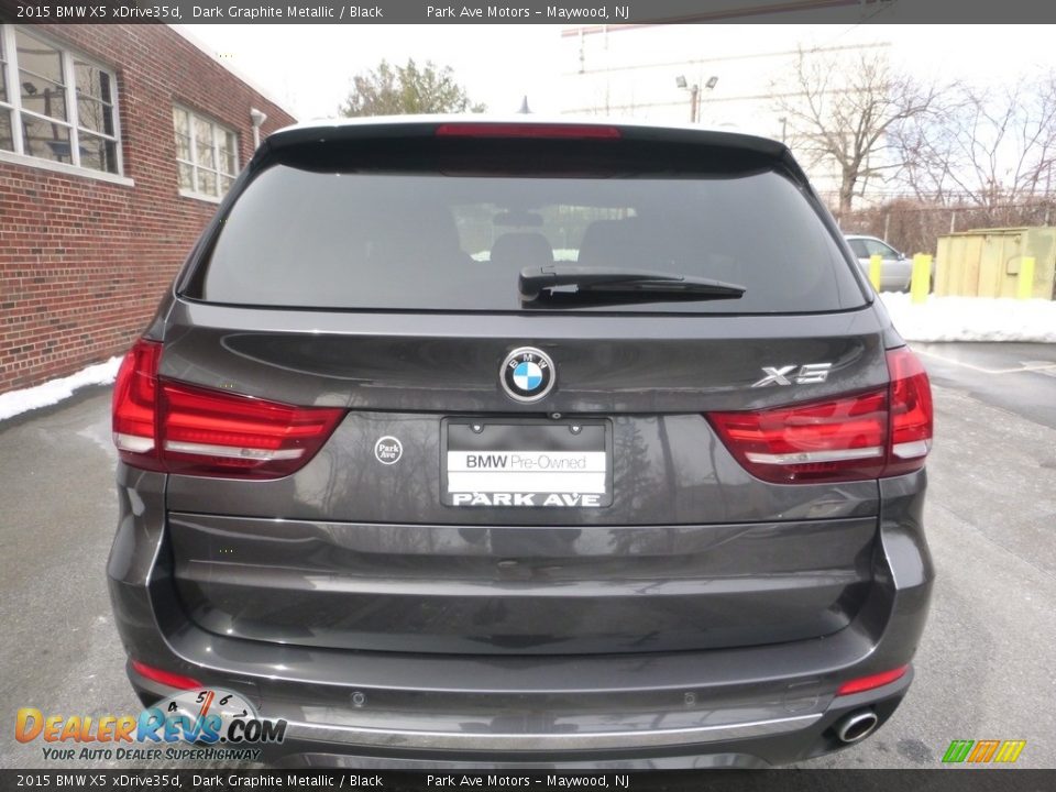 2015 BMW X5 xDrive35d Dark Graphite Metallic / Black Photo #4