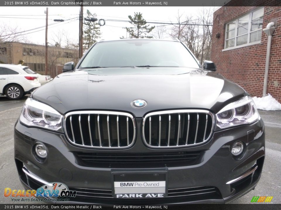 2015 BMW X5 xDrive35d Dark Graphite Metallic / Black Photo #9