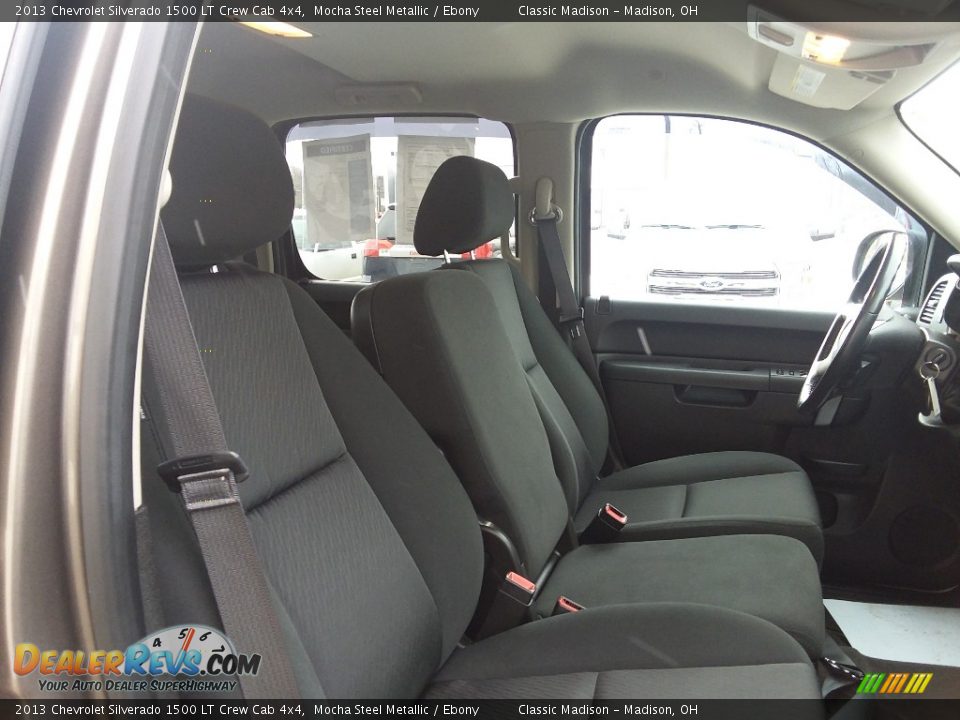 2013 Chevrolet Silverado 1500 LT Crew Cab 4x4 Mocha Steel Metallic / Ebony Photo #17