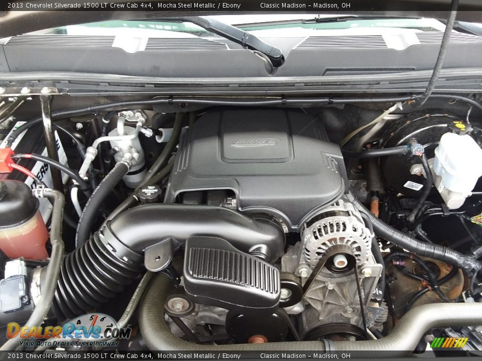 2013 Chevrolet Silverado 1500 LT Crew Cab 4x4 Mocha Steel Metallic / Ebony Photo #22