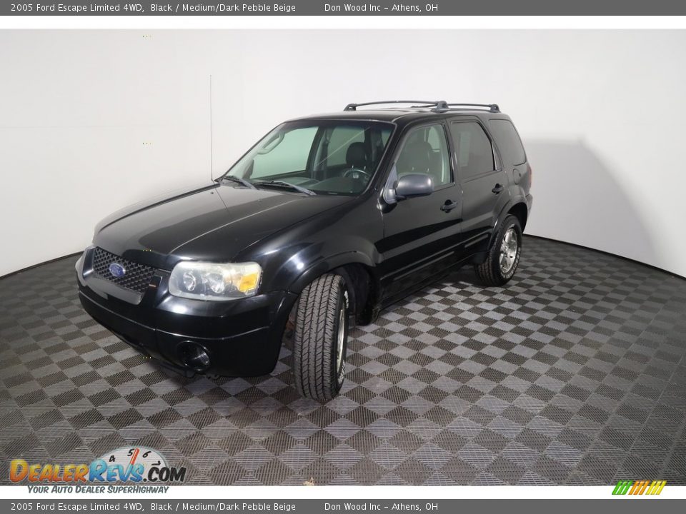 2005 Ford Escape Limited 4WD Black / Medium/Dark Pebble Beige Photo #9