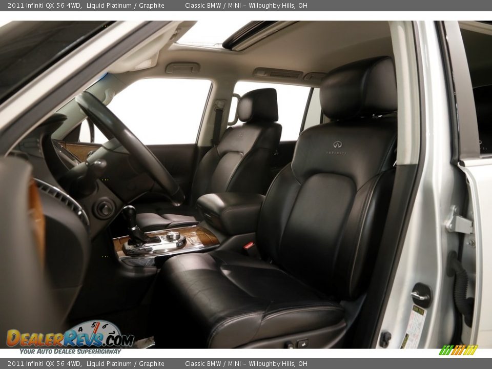 2011 Infiniti QX 56 4WD Liquid Platinum / Graphite Photo #5