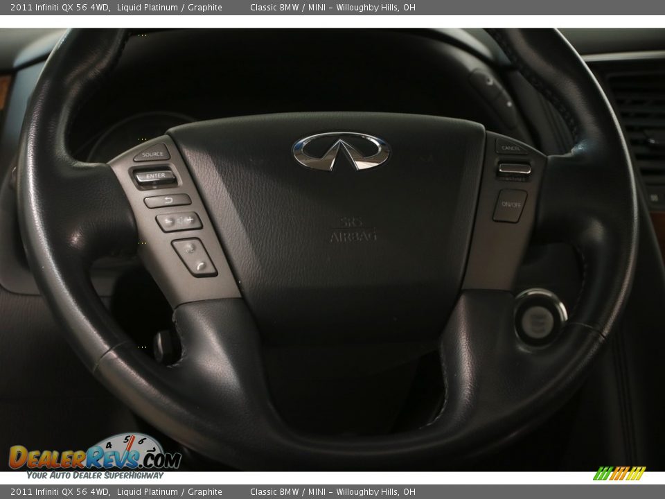 2011 Infiniti QX 56 4WD Liquid Platinum / Graphite Photo #8