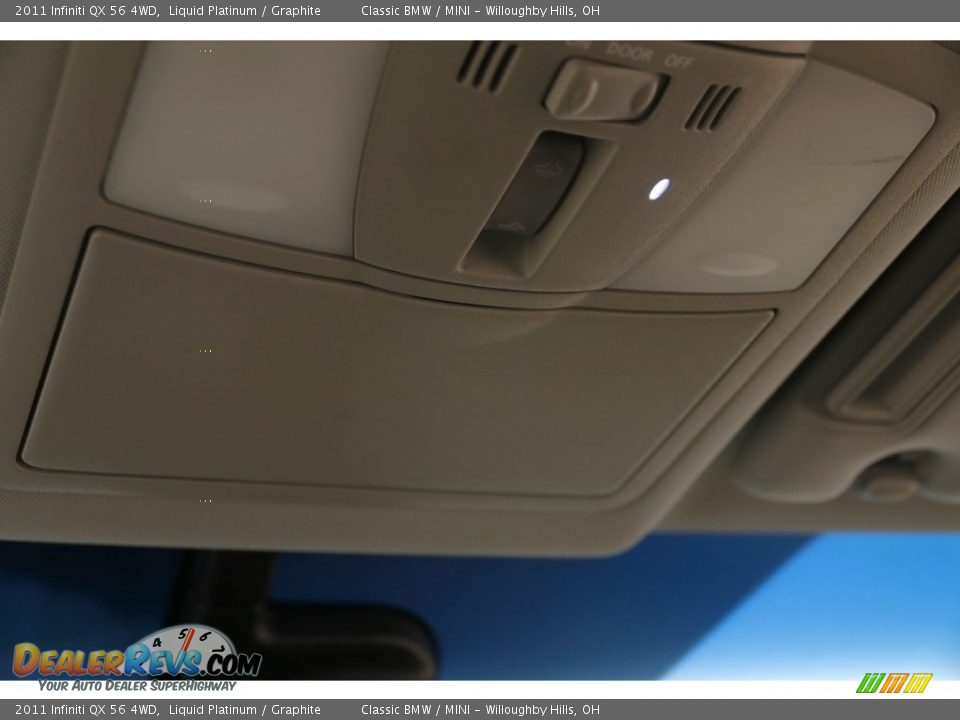2011 Infiniti QX 56 4WD Liquid Platinum / Graphite Photo #10