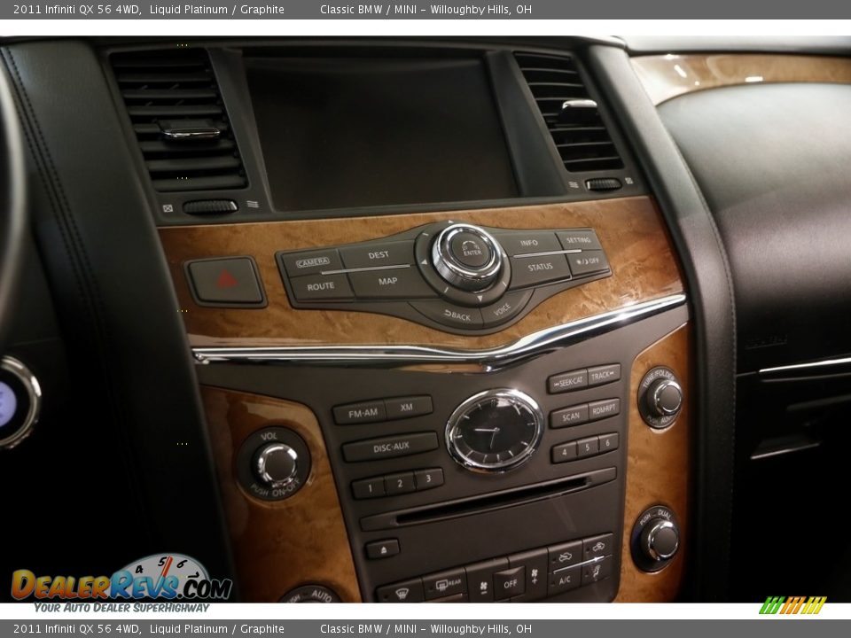 2011 Infiniti QX 56 4WD Liquid Platinum / Graphite Photo #12