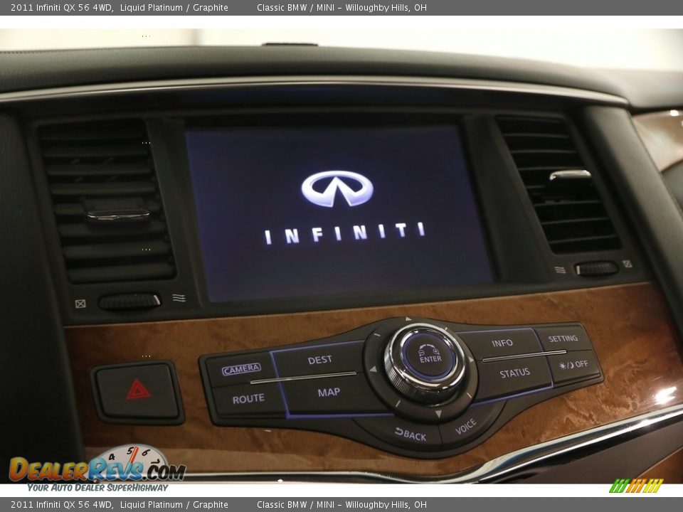 2011 Infiniti QX 56 4WD Liquid Platinum / Graphite Photo #13