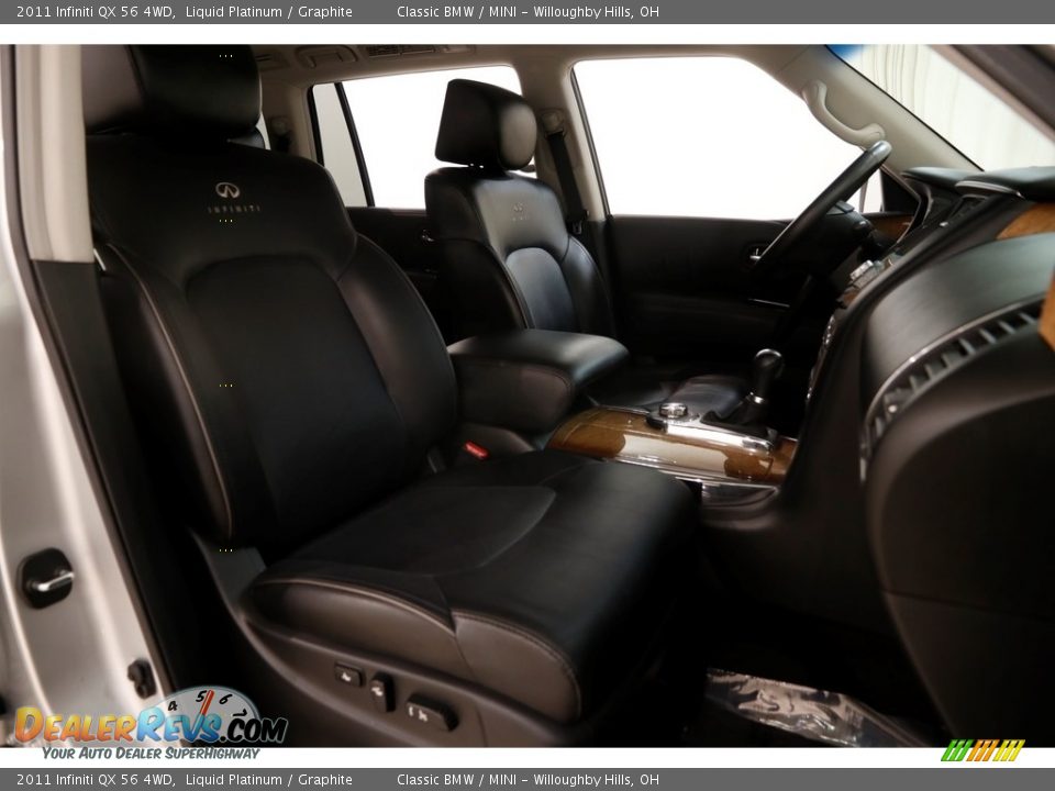 2011 Infiniti QX 56 4WD Liquid Platinum / Graphite Photo #27