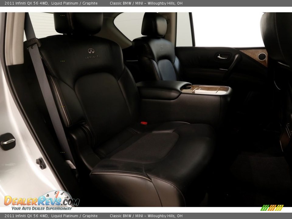 2011 Infiniti QX 56 4WD Liquid Platinum / Graphite Photo #28