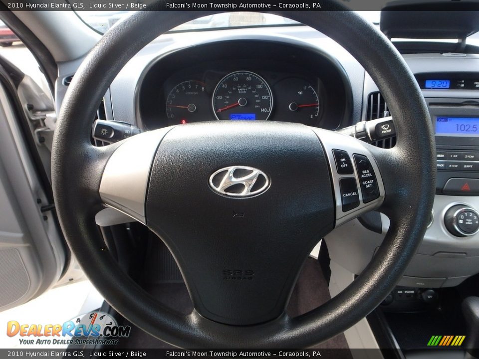 2010 Hyundai Elantra GLS Liquid Silver / Beige Photo #22