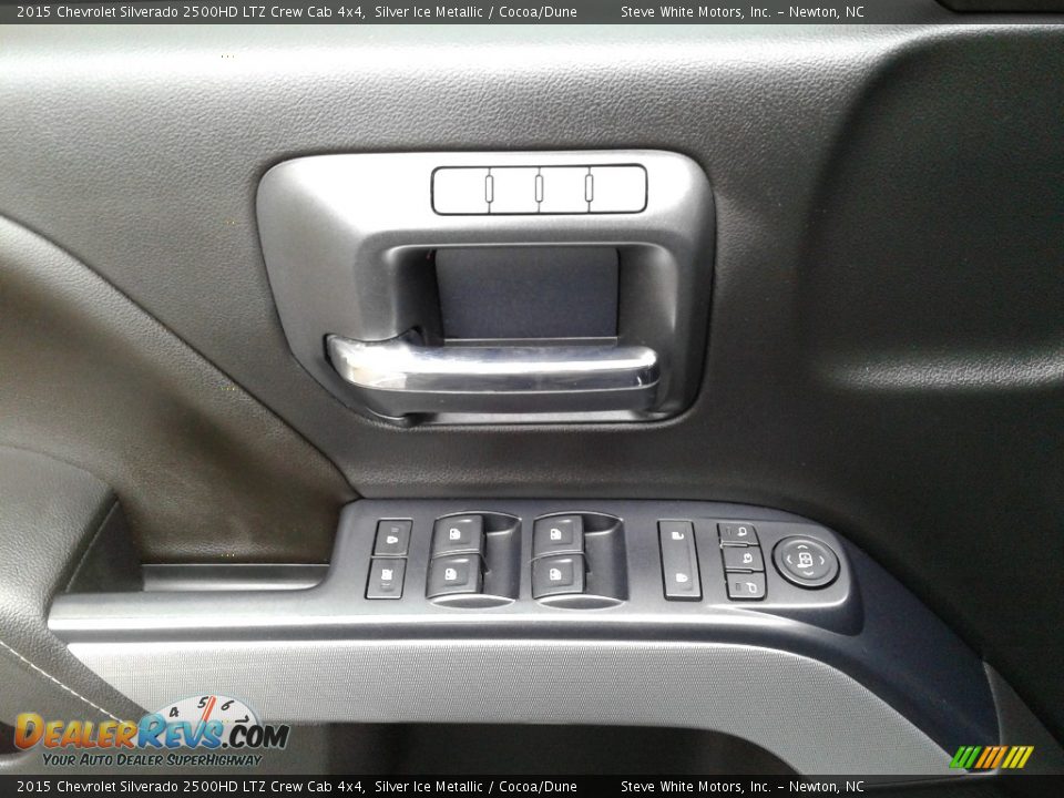 2015 Chevrolet Silverado 2500HD LTZ Crew Cab 4x4 Silver Ice Metallic / Cocoa/Dune Photo #9