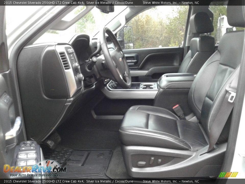2015 Chevrolet Silverado 2500HD LTZ Crew Cab 4x4 Silver Ice Metallic / Cocoa/Dune Photo #10