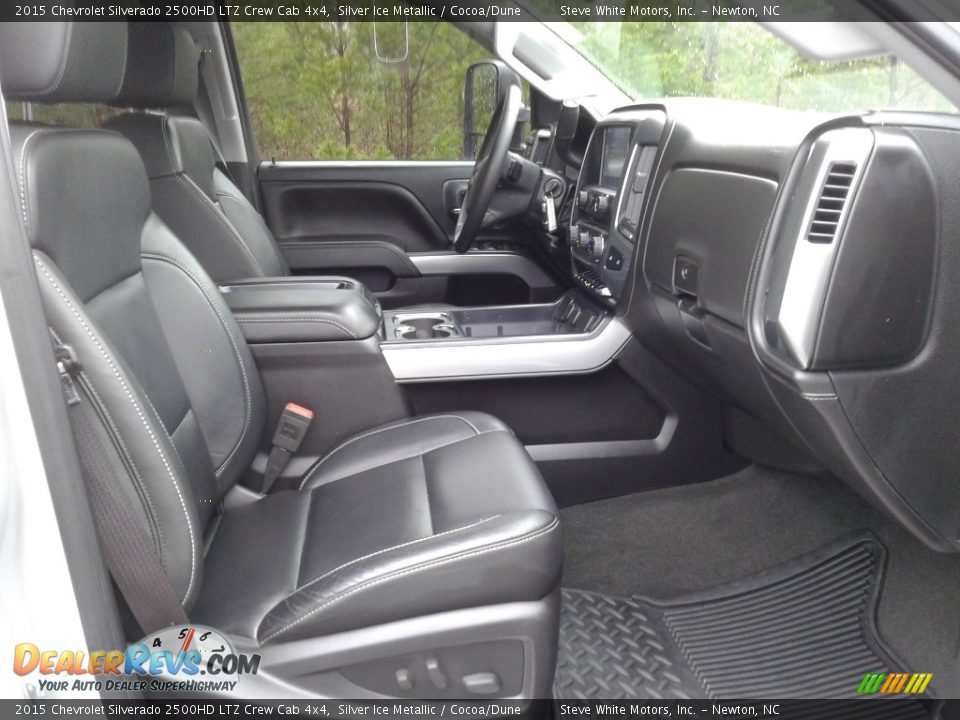 2015 Chevrolet Silverado 2500HD LTZ Crew Cab 4x4 Silver Ice Metallic / Cocoa/Dune Photo #14