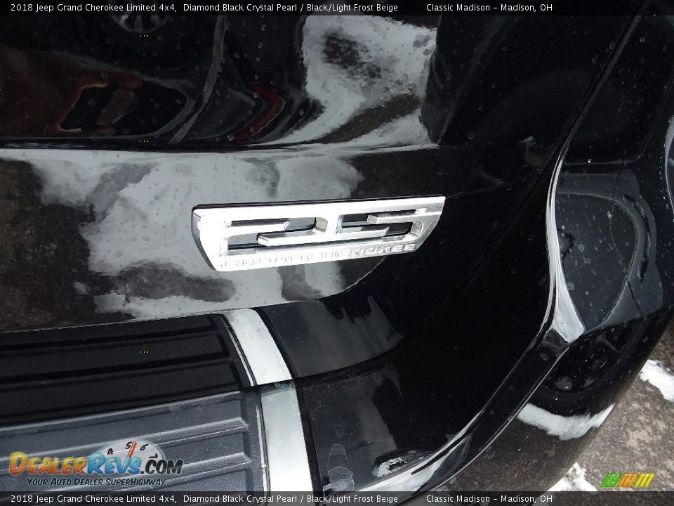 2018 Jeep Grand Cherokee Limited 4x4 Diamond Black Crystal Pearl / Black/Light Frost Beige Photo #3