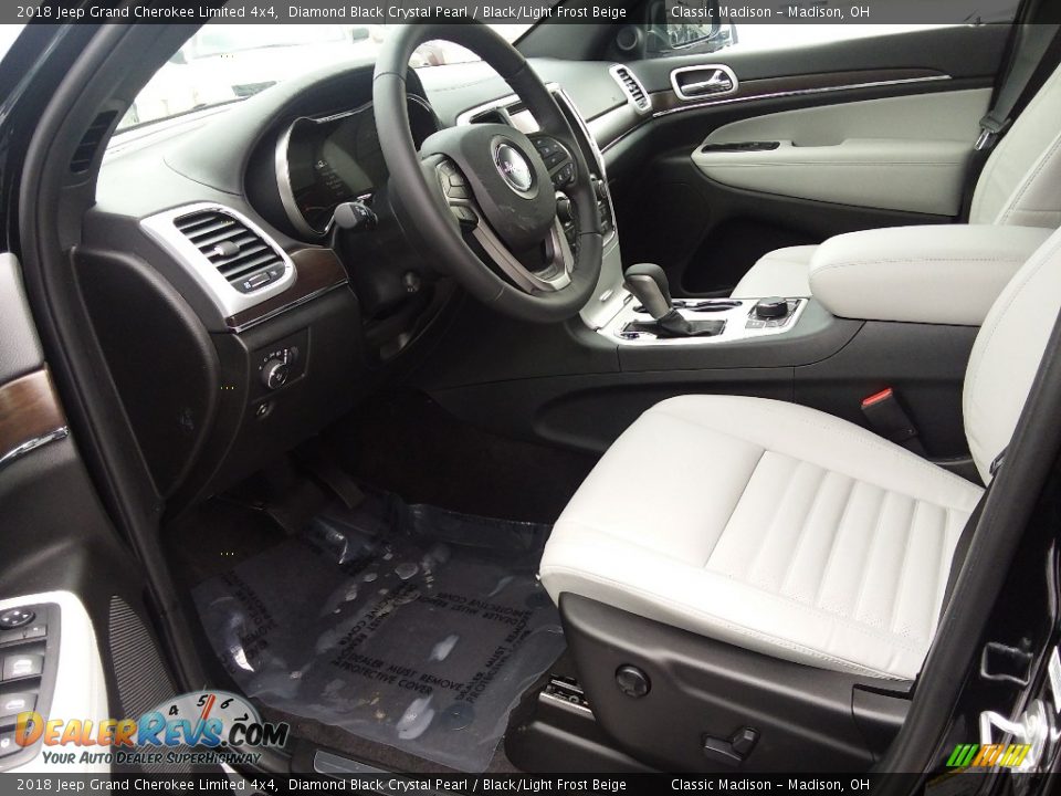 2018 Jeep Grand Cherokee Limited 4x4 Diamond Black Crystal Pearl / Black/Light Frost Beige Photo #4