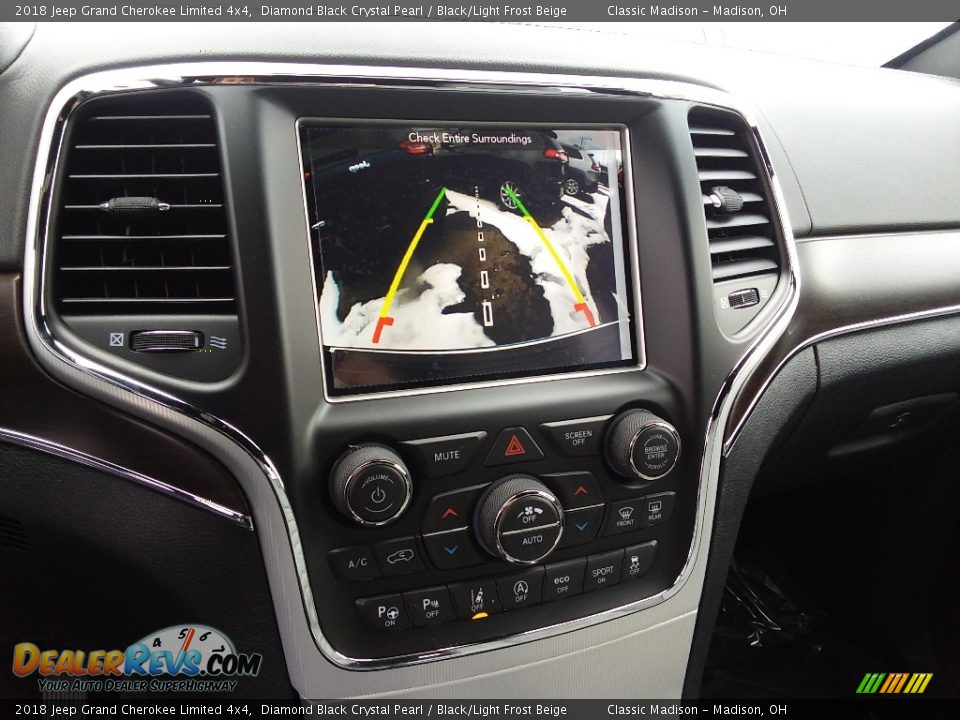 2018 Jeep Grand Cherokee Limited 4x4 Diamond Black Crystal Pearl / Black/Light Frost Beige Photo #7