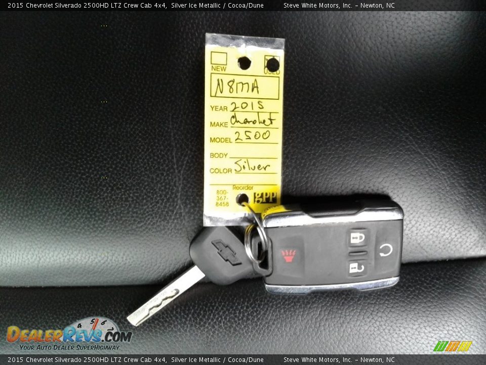 2015 Chevrolet Silverado 2500HD LTZ Crew Cab 4x4 Silver Ice Metallic / Cocoa/Dune Photo #35
