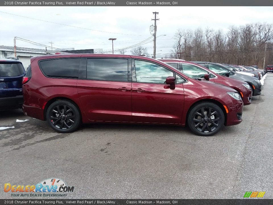 2018 Chrysler Pacifica Touring Plus Velvet Red Pearl / Black/Alloy Photo #2