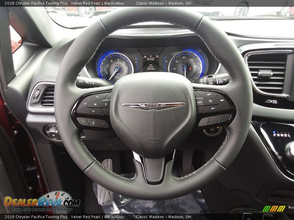 2018 Chrysler Pacifica Touring Plus Velvet Red Pearl / Black/Alloy Photo #10