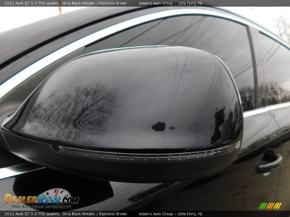 2011 Audi Q7 3.0 TFSI quattro Orca Black Metallic / Espresso Brown Photo #13
