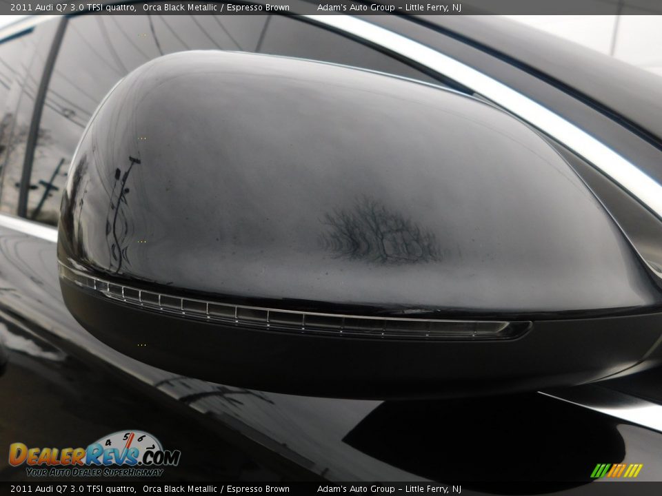 2011 Audi Q7 3.0 TFSI quattro Orca Black Metallic / Espresso Brown Photo #14